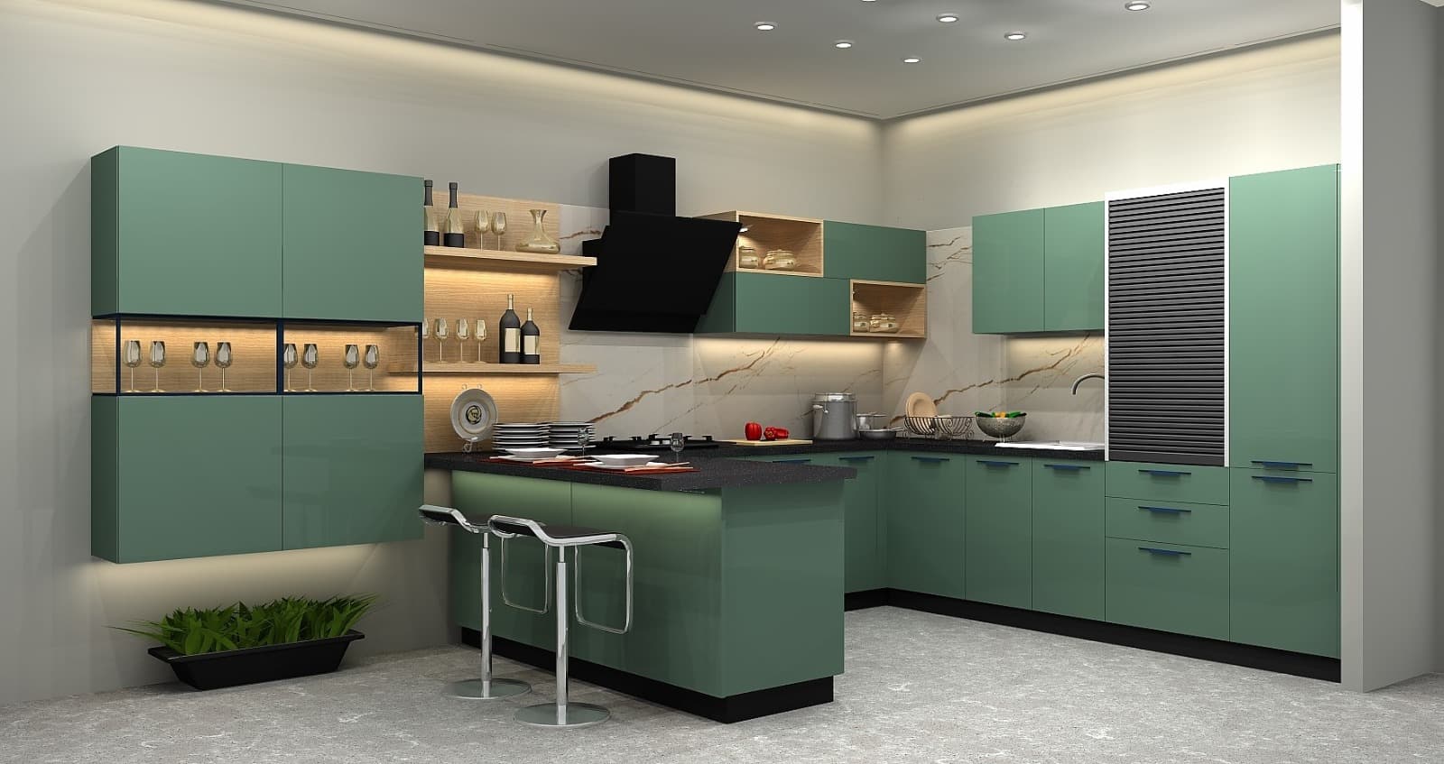 U Shape Kitchen